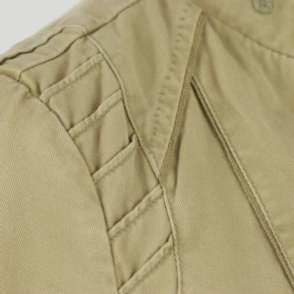 Hei Hei Anthropologie Women's Small Tan Cotton Woven Full Zip Jacket - Picture 6 of 10